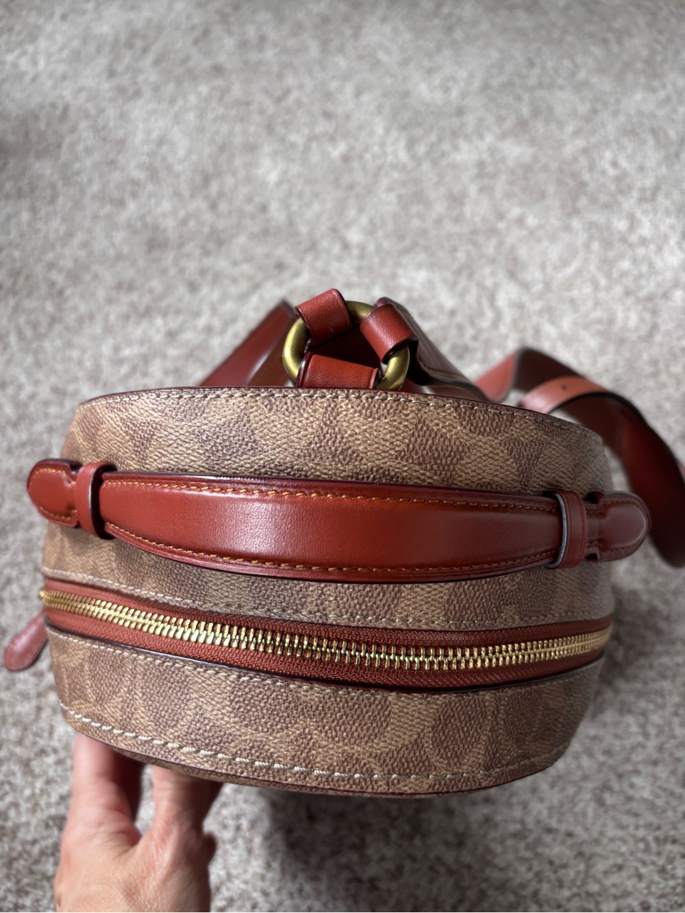 Coach Campus Backpack 23 In Signature Coated Canvas& Refined Calf Leather - Picture 10 of 14